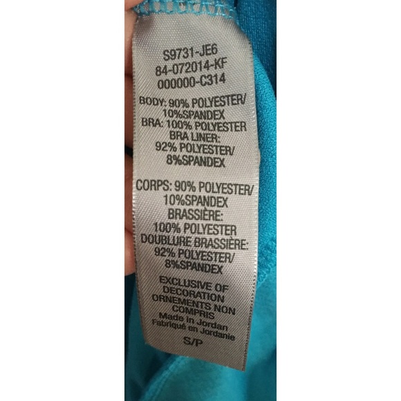 CHAMPION | Blue Duo Dry Racerback Tank Top w/Bra - Picture 6 of 6